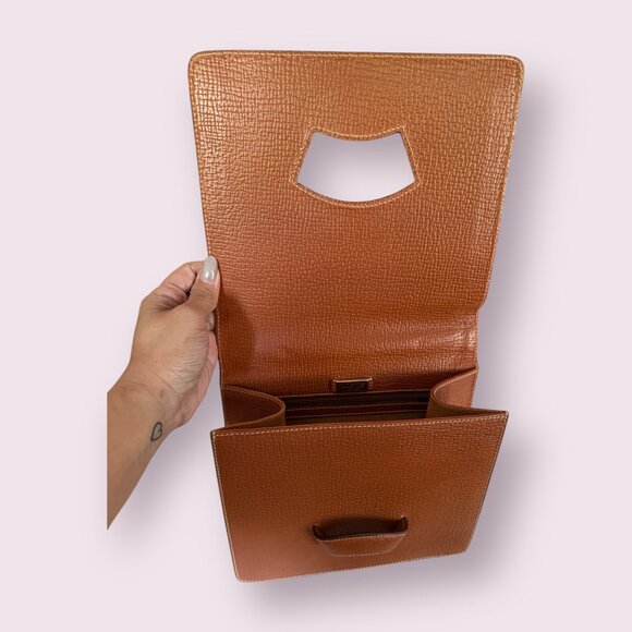 Loewe Barcelona Embossed Leather Top Handle Bag w/ Dust Bag - Picture 8 of 11